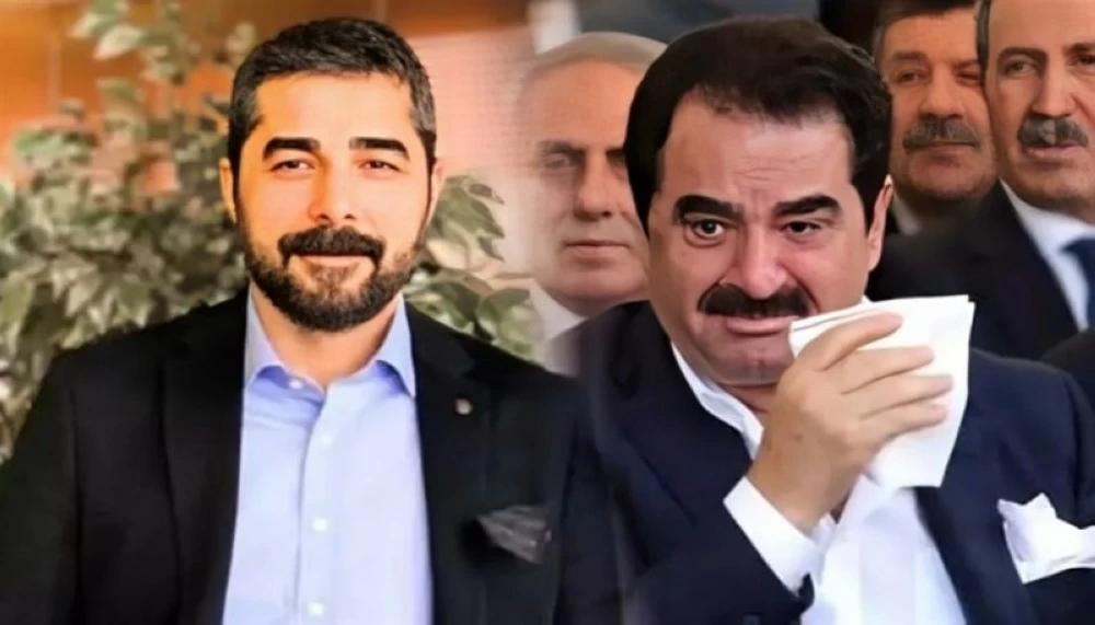 الفنان التركي إبراهيم تاتليس وابنه أحمد.