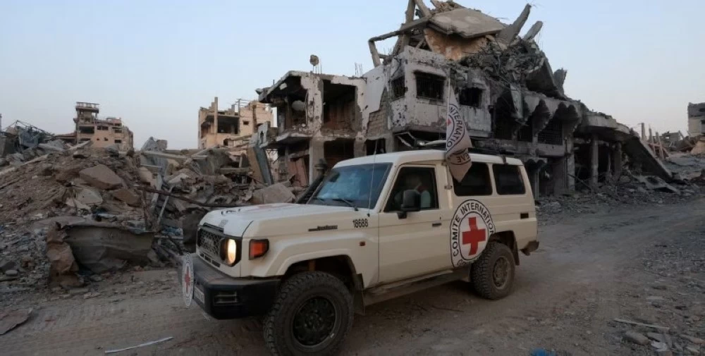 الصليب الأحمر في غزة.