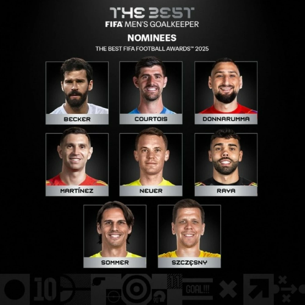 قائمة المرشحين لأفضل حارس مرمى.