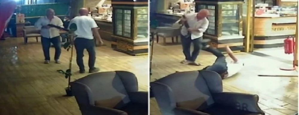 أطلق النار على صهره ثم واصل ضربه بالبندقية