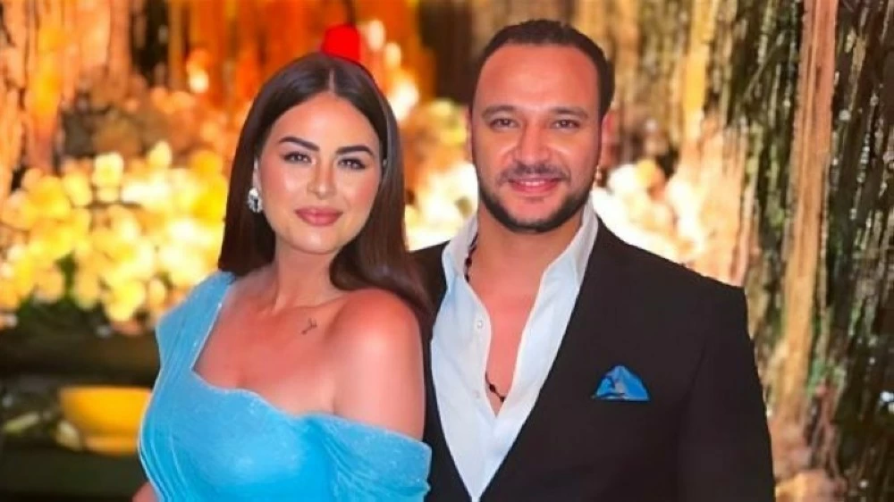 الفنان المصري أحمد خالد صالح والفنانة المصرية هنادي مهنا