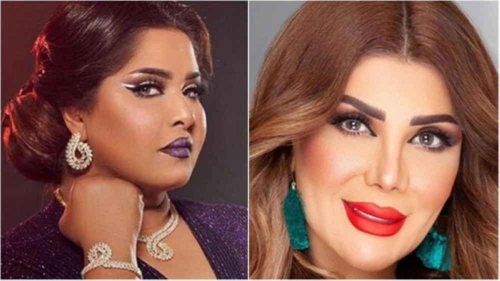 هيا الشعيبي وإلهام الفضالة.