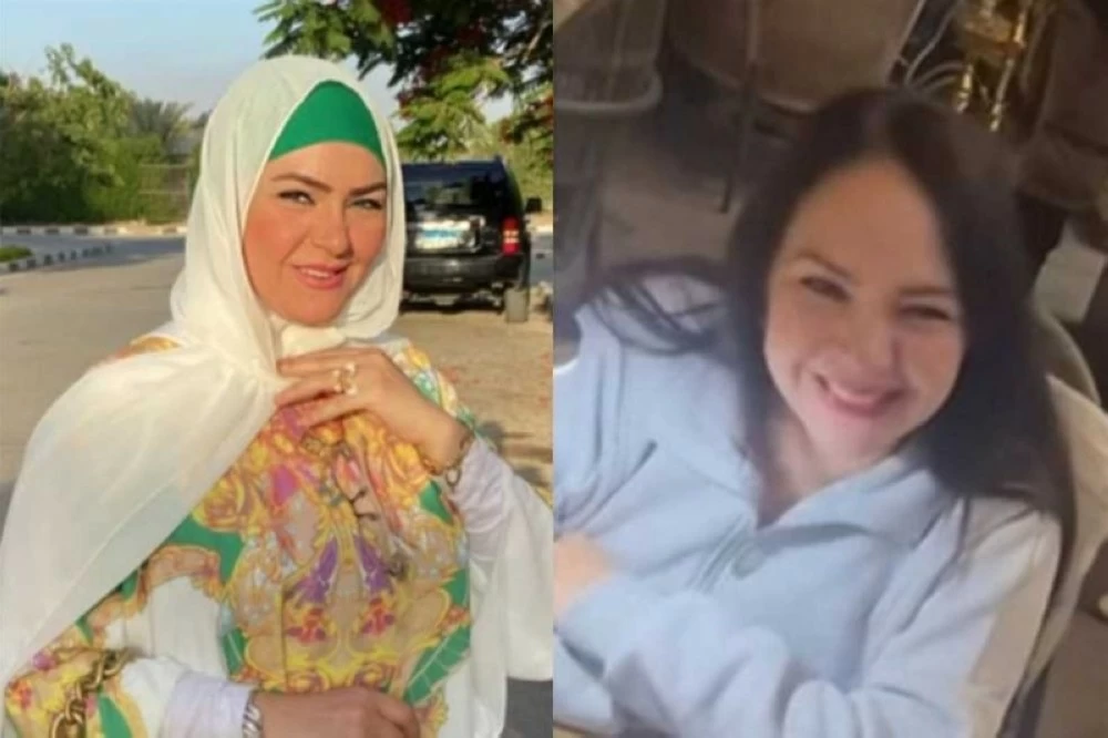 الفنانة المصرية كما ظهرت بعد خلع الحجاب.