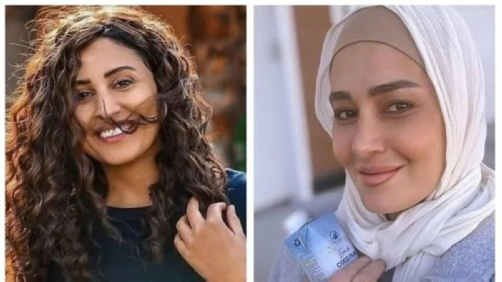 الفنانتان حلا شيحة ودينا الشربيني.