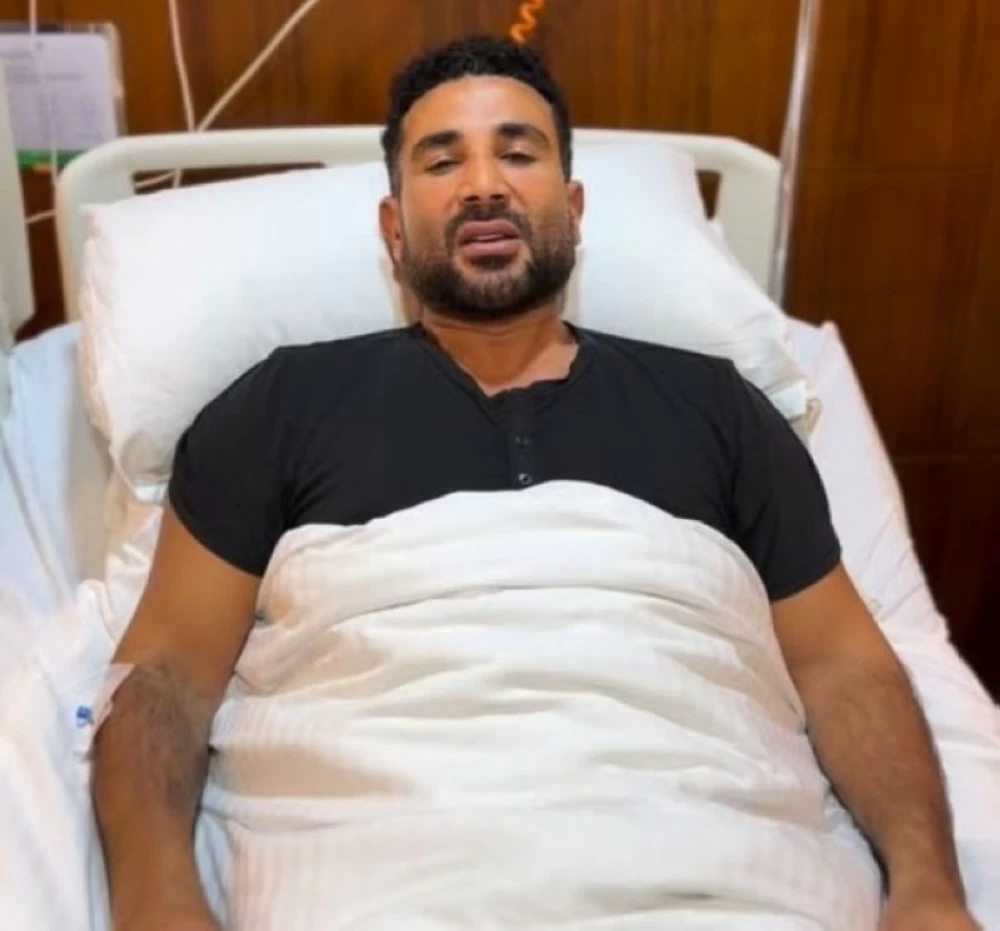 أحمد سعد في اول ظهور له بعد الحادثة المرورية