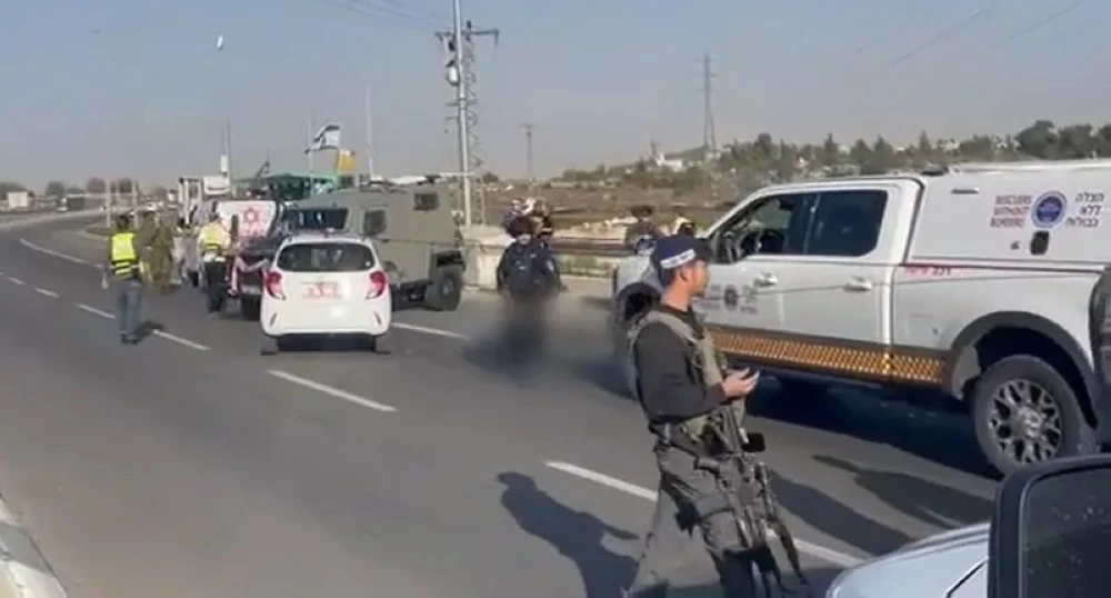 الحادثة التي وقعت اليوم في الضفة الغربية.