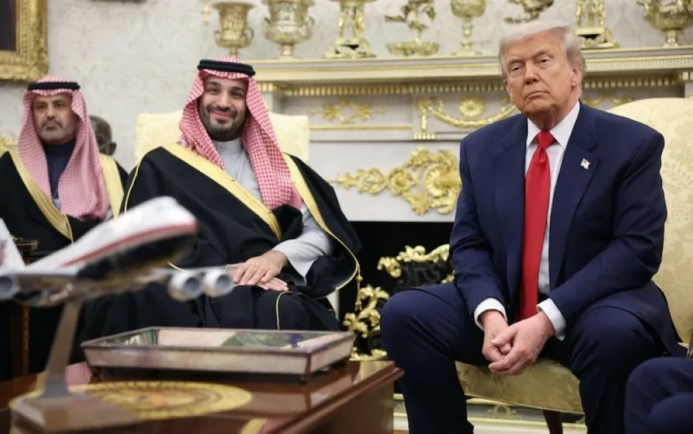 المؤتمر الصحفي لولي العهد والرئيس الأمريكي.