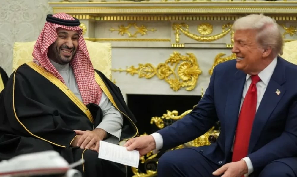 ولي العهد والرئيس الأمريكي.