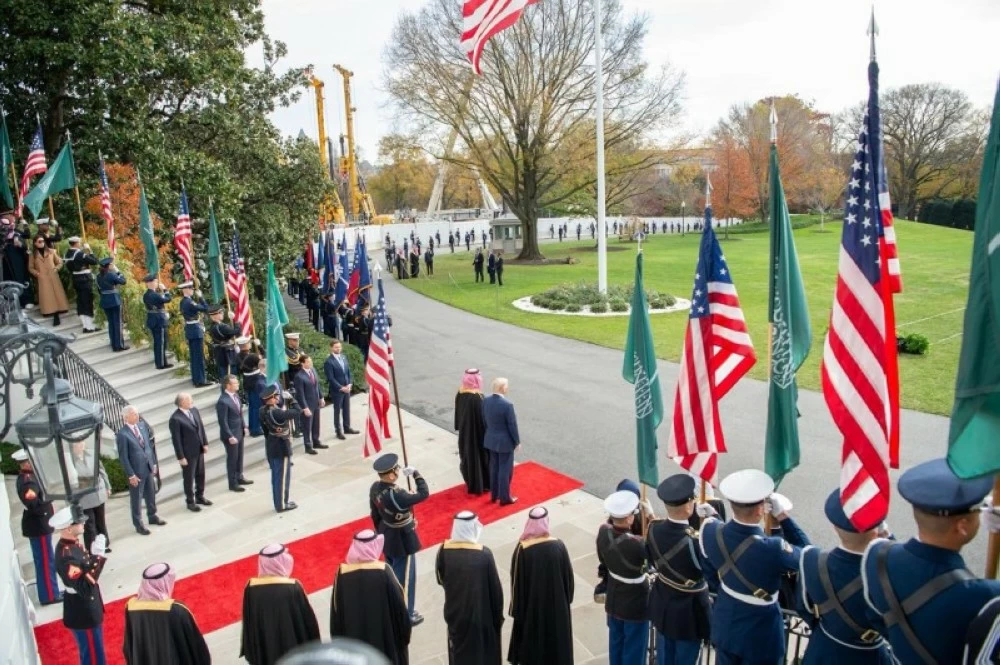 ولي العهد والرئيس الأمريكي