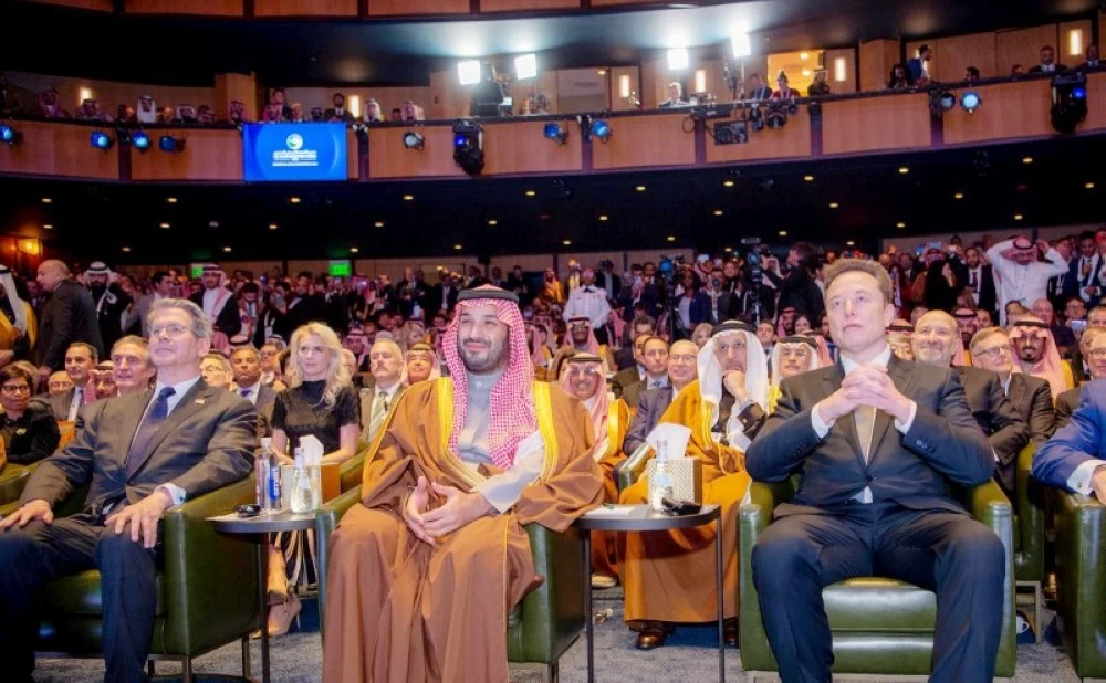 
ولي العهد خلال مشاركته في أعمال منتدى الاستثمار السعودي - الأمريكي. (واس) 