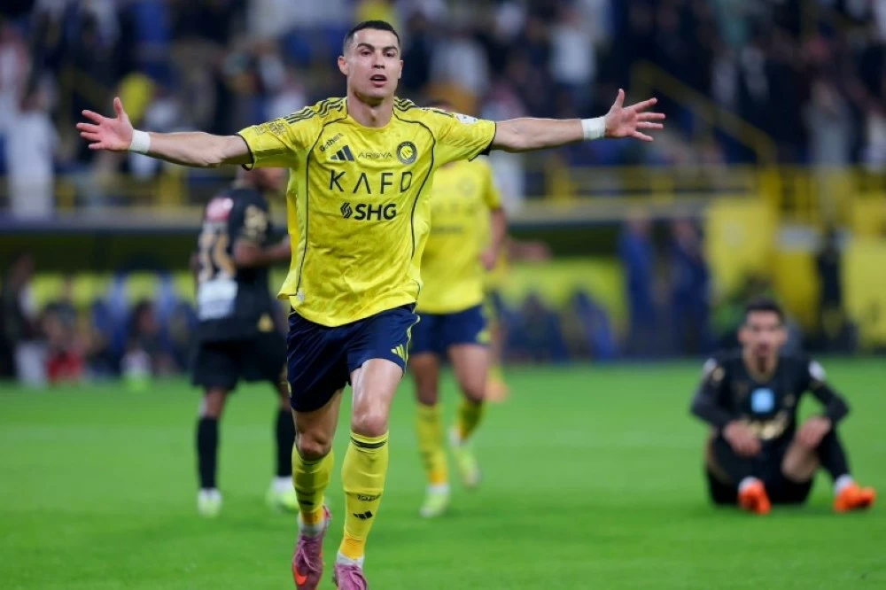 فرحة لاعبي النصر بالانتصار