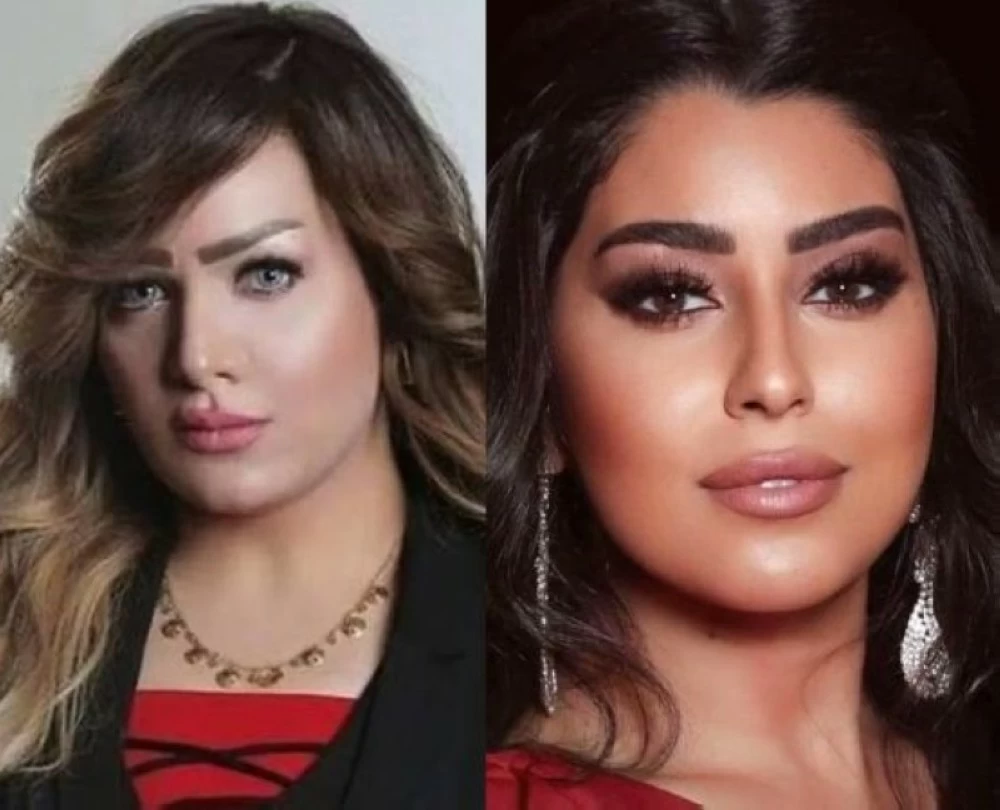 الفنانة المصرية أيتن عامر والإعلامية الراحلة شيماء جمال.