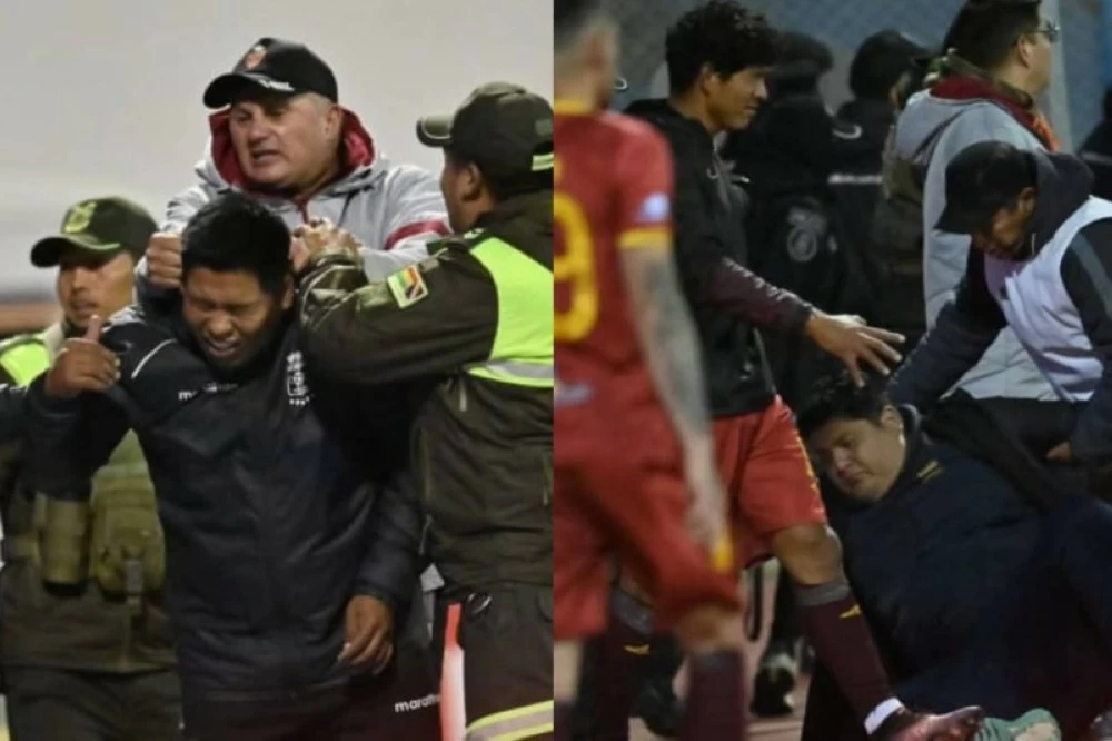 شجار عنيف في مباراة ريال أورورو وبلومينغ