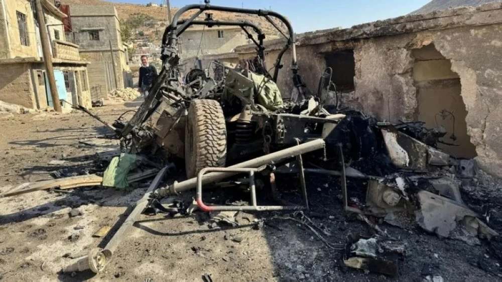 آثار الهجوم الإسرائلي على بلدة بيت جن.