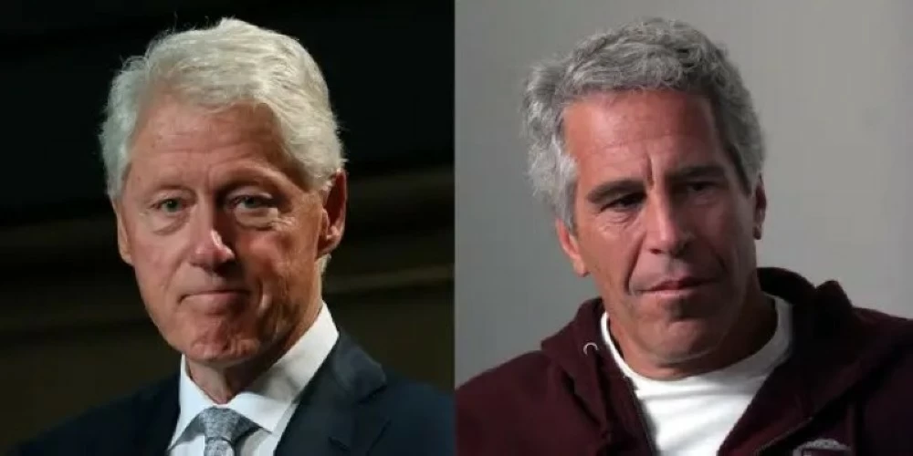 بيل كلينتون و جيفري إبستين.