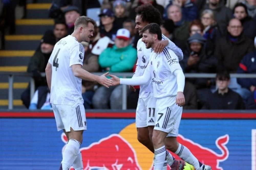 مباراة مانشستر يونايتد وكريستال بالاس.
