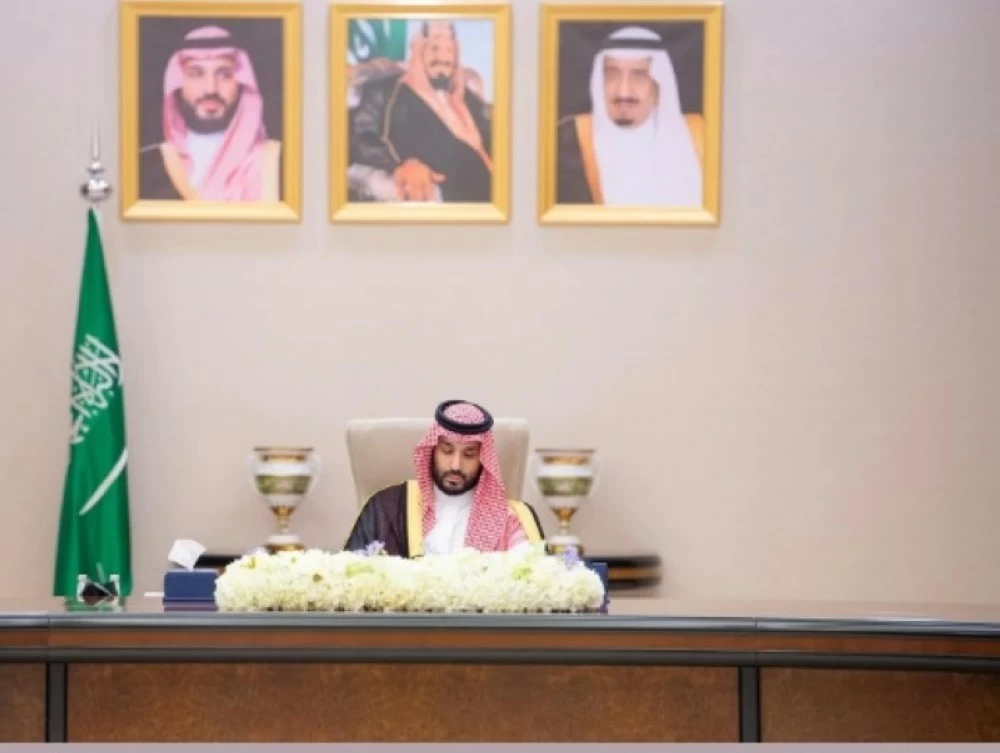 ولي العهد رئيس مجلس الوزراء، رئيس مجلس الشؤون الاقتصادية والتنمية الأمير محمد بن سلمان بن عبدالعزيز آل سعود، خلال ترؤوسه جلسة مجلس الوزراء، بمناسبة إقرار الميزانية العامة للدولة للعام المالي (1447 / 1448هـ) 2026م. (واس).