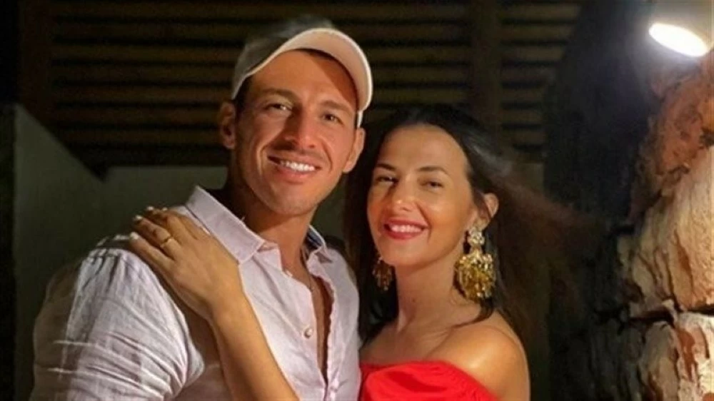 دنيا سمير غانم وزوجها رامي رضوان.