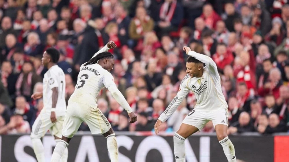 من مباراة ريال مدريد وأتلتيك بلباو.