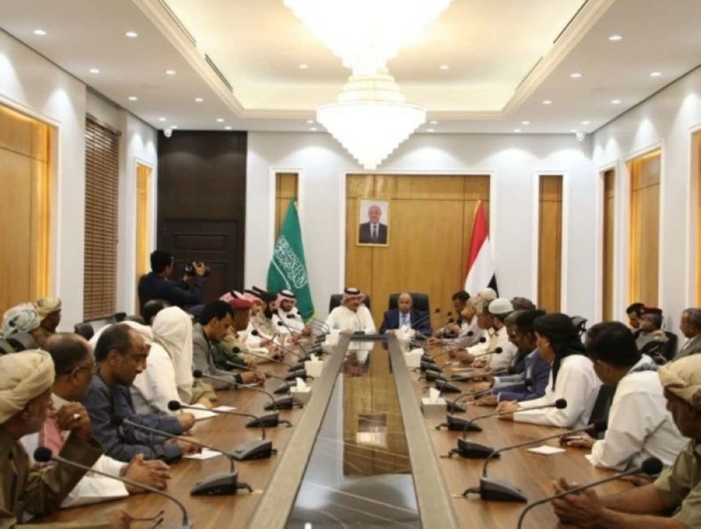 اجتماع الأطراف في حضرموت بحضور اللجنة السعودية. 