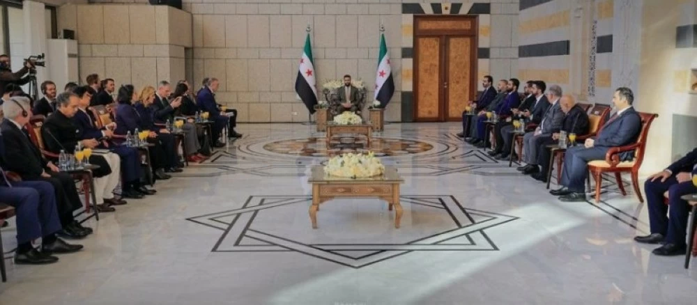 الرئيس السوري يلتقي وفد مجلس الأمن.