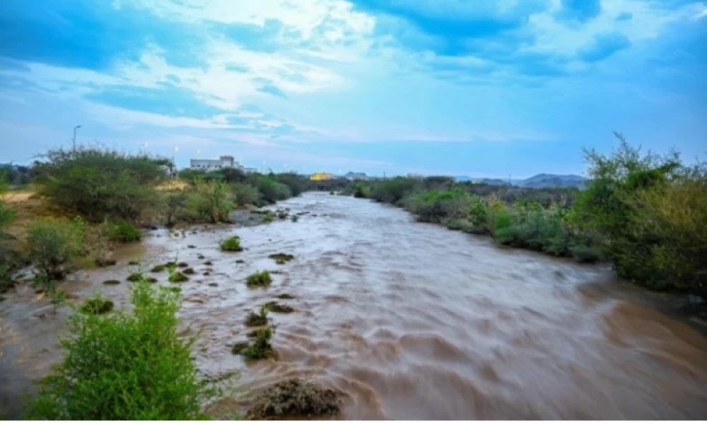 أمطار على منطقة جازان