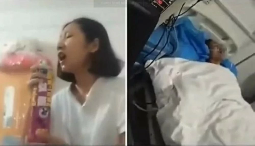 خضعت المرأة داخل المستشفى لعملية طارئة للحد من تأثير المواد السامة التي دخلت جسمها.