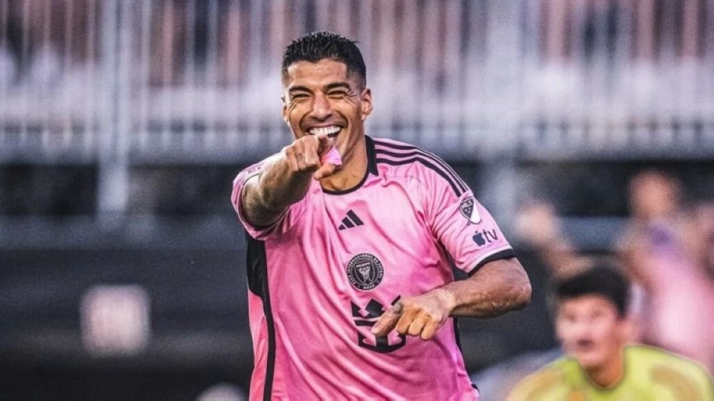 لويس سواريز مهاجم إنتر ميامي.