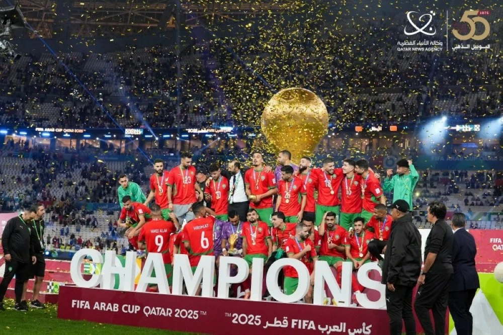 رئيس الاتحاد الآسيوي يشيد بنجاح قطر في تنظيم البطولة ويهنئ المغرب والأردن. للاطلاع على التفاصيل 