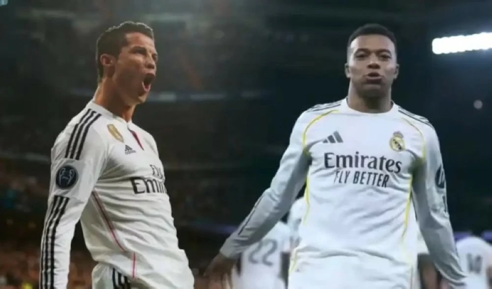 «قلّد احتفاله».. مبابي يعادل رقم رونالدو القياسي. للاطلاع على 