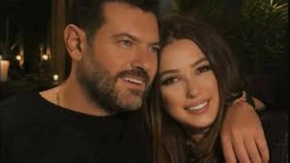 كندة علوش وزوجها.