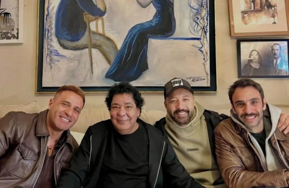 زيارة فريق واما للكينج محمد منير.