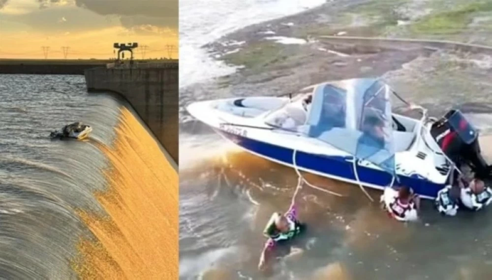 4 أرواح تنجو من «شلال الموت»