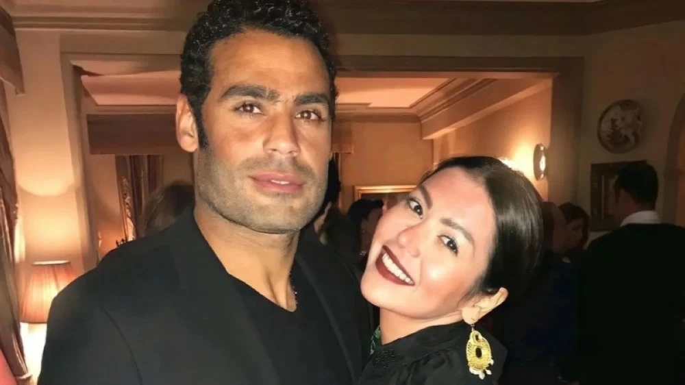  لقاء الخميسي وزوجها عبدالمنصف 