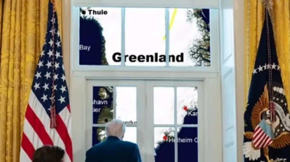  الصورة التي نشرها البيت الأبيض للرئيس الأمريكي.