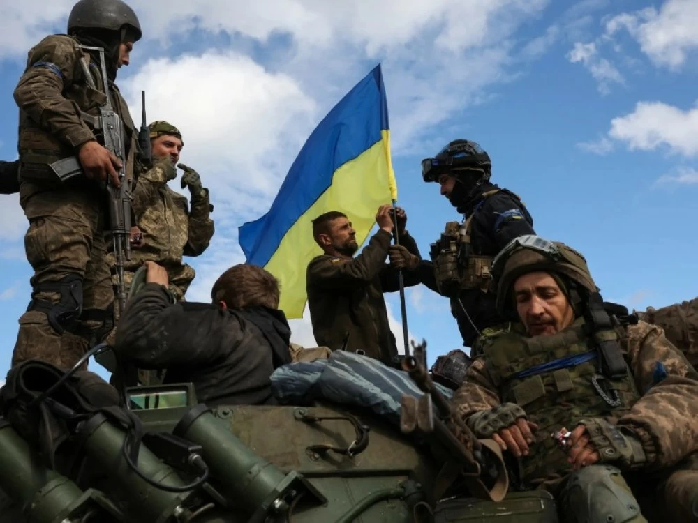 جنود أوكرانيون على جبهة القتال