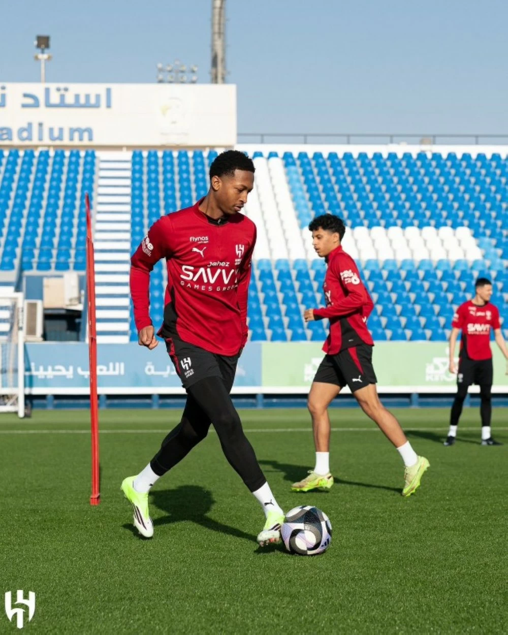 مراد هوساوي في تدريبات الهلال.