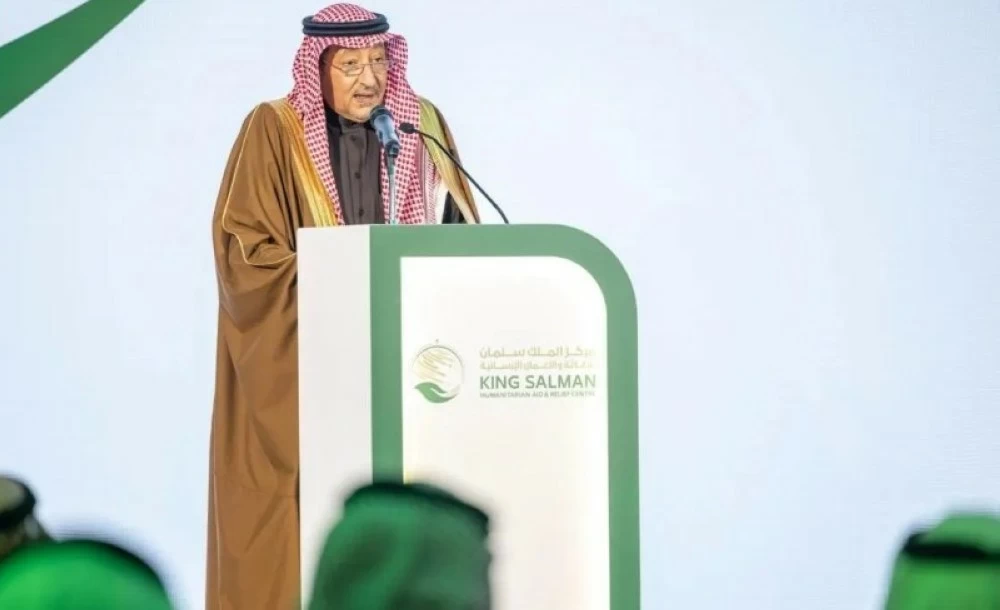 نائب وزير الخارجية المهندس وليد بن عبدالكريم الخريجي خلال كلمته في حفل تكريم شركاء النجاح من الداعمين وكبار المتبرعين والمانحين والجهات المتعاونة مع مركز الملك سلمان للإغاثة والأعمال الإنسانية.