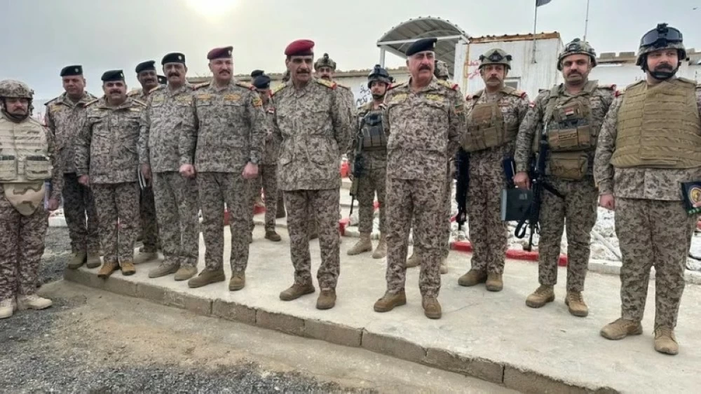 زيارة رئيس الأركان العراقي للحدود العراقية ـ السورية.