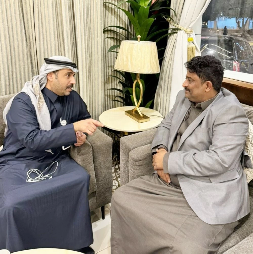 
نائب الرئيس التنفيذي للهيئة العامة للنقل البري اليمنية متحدثاً للزميل عبدالرحمن الأسمري. 