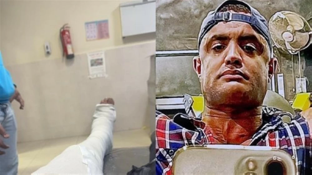 بطل كمال الأجسام الفنان أحمد رمزي.