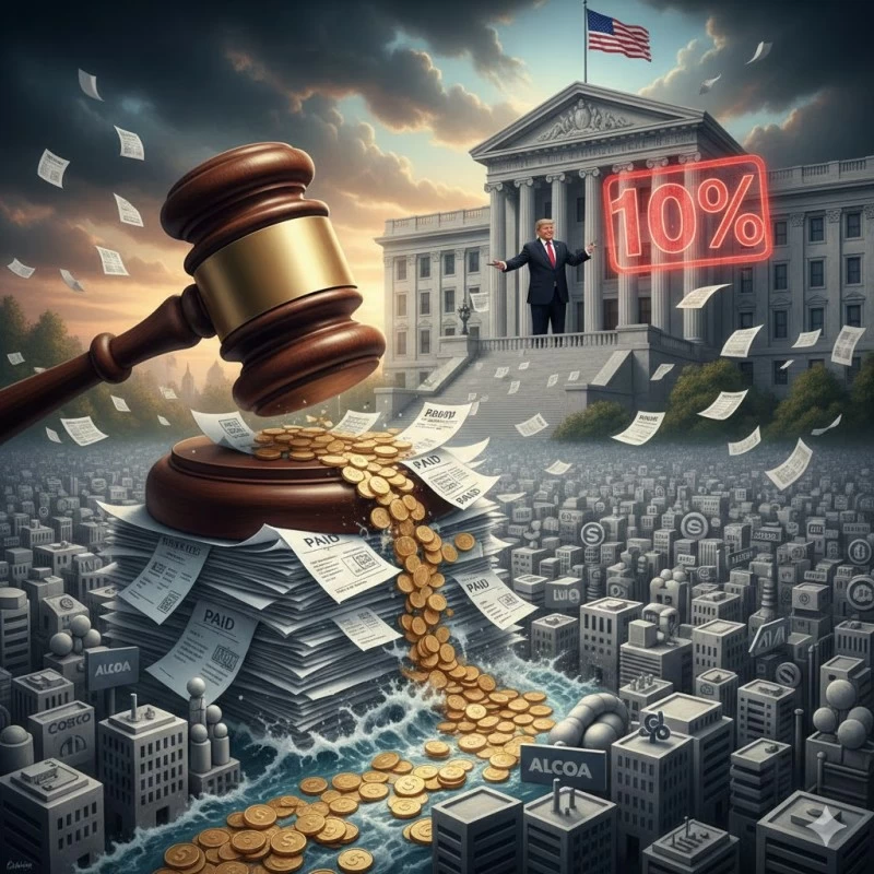 ترمب فرض رسوما جمركية جديدة 10%