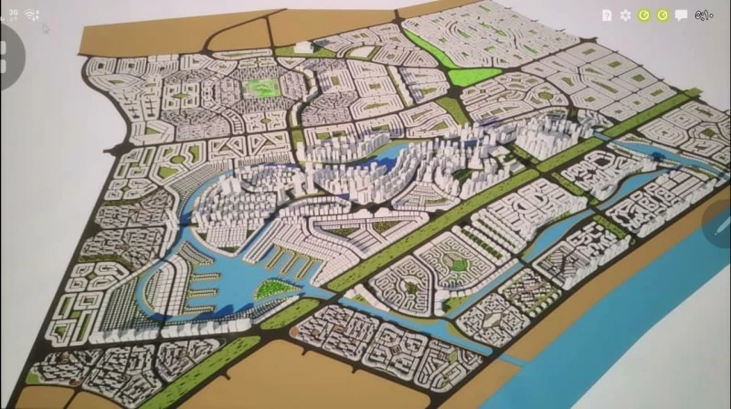 مخطط المدينة الصناعية الجديدة في أبين.