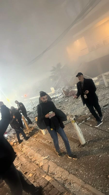 الدمار في السفارة الإيرانية في بيروت