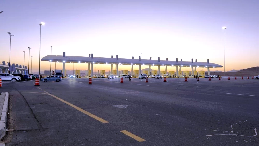 
بوابة أمنية في الشميسي للدخول إلى مكة المكرمة. (تصوير: مديني عسيري) 