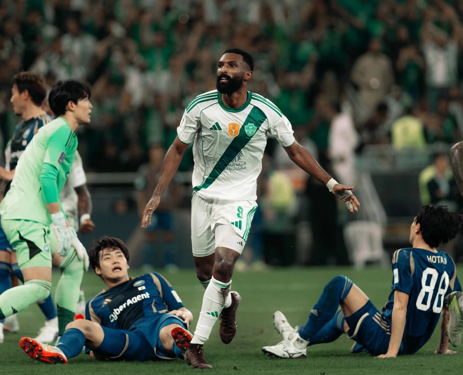 فراس البريكان يحسم اللقاء بهدف قاتل في مرمى ماتشيدا الياباني في نهائي دوري أبطال آسيا للنخبة 2025-2026.
