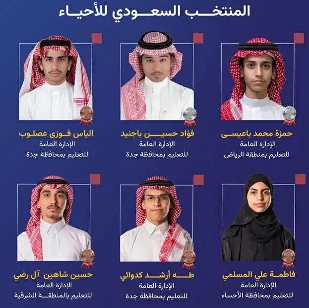 السعودية تحقق 6 ميداليات دولية في أولمبياد الأحياء الدولي المفتوح 2026 بروسيا