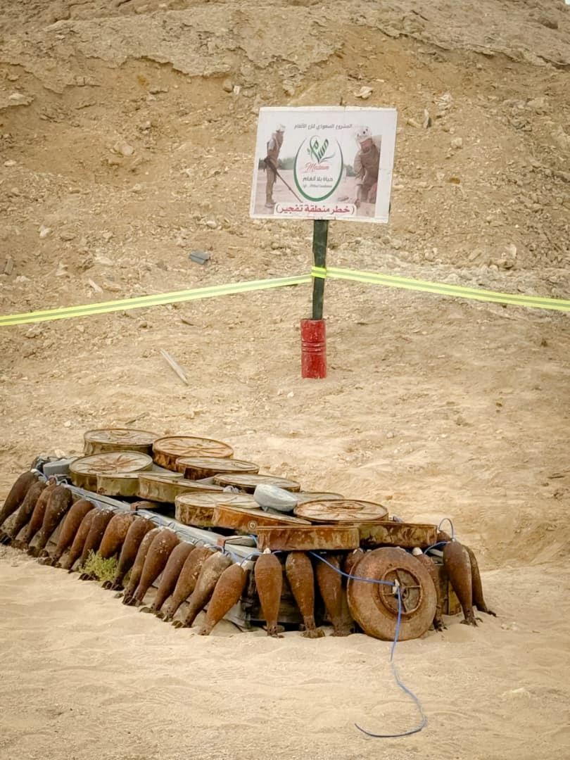 ​«مسام» يتلف 1,354 مقذوفاً حربياً ولغماً في حضرموت