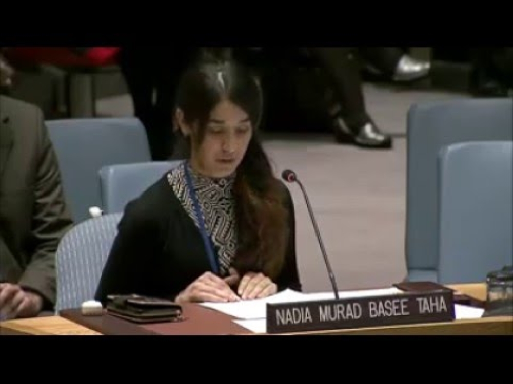 الايزيدية العراقية نادية مراد في مجلس الأمن