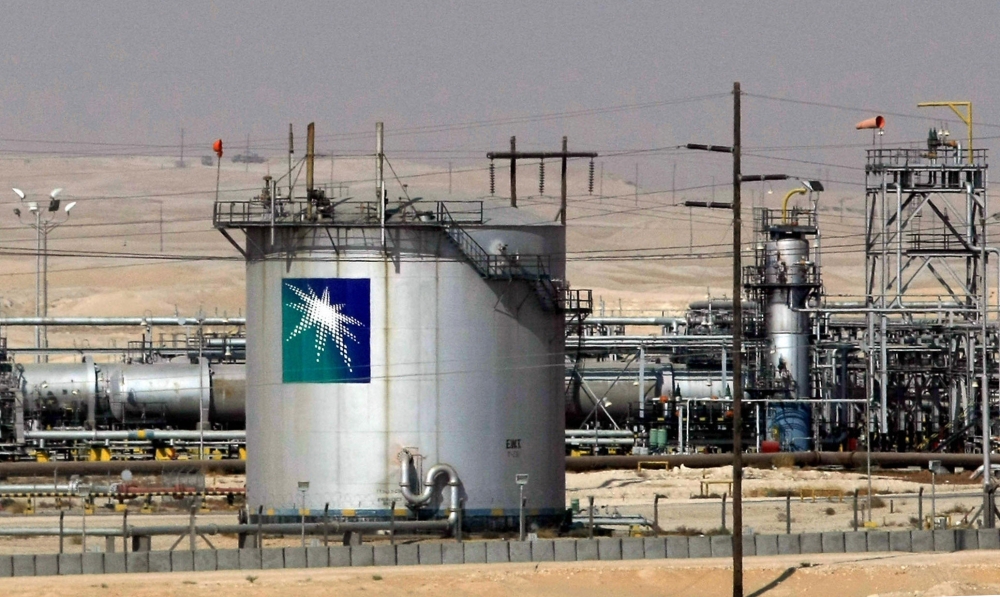 A general view shows the Saudi Aramco oil facility in Dammam city, 450 kms east of the Saudi capital Riyadh, 23 November 2007. Sky-rocketing oil prices that are within striking distance of 100 dollars a barrel have flooded the coffers of the six Gulf Cooperation Council (GCC) members -- Bahrain, Kuwait, Oman, Qatar, Saudi Arabia and United Arab Emirates -- which supply one fifth of world demand. AFP PHOTO/HASSAN AMMAR (Photo credit should read HASSAN AMMAR/AFP/Getty Images)